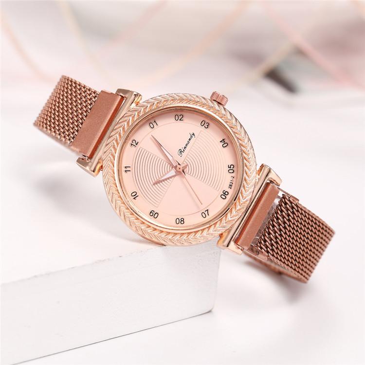 

Wristwatches Reloj 2021 Women Magnet Buckle Watches Luxury Ladies Fashion Female For Gift Clock Relogio Feminino Drop, Red leather
