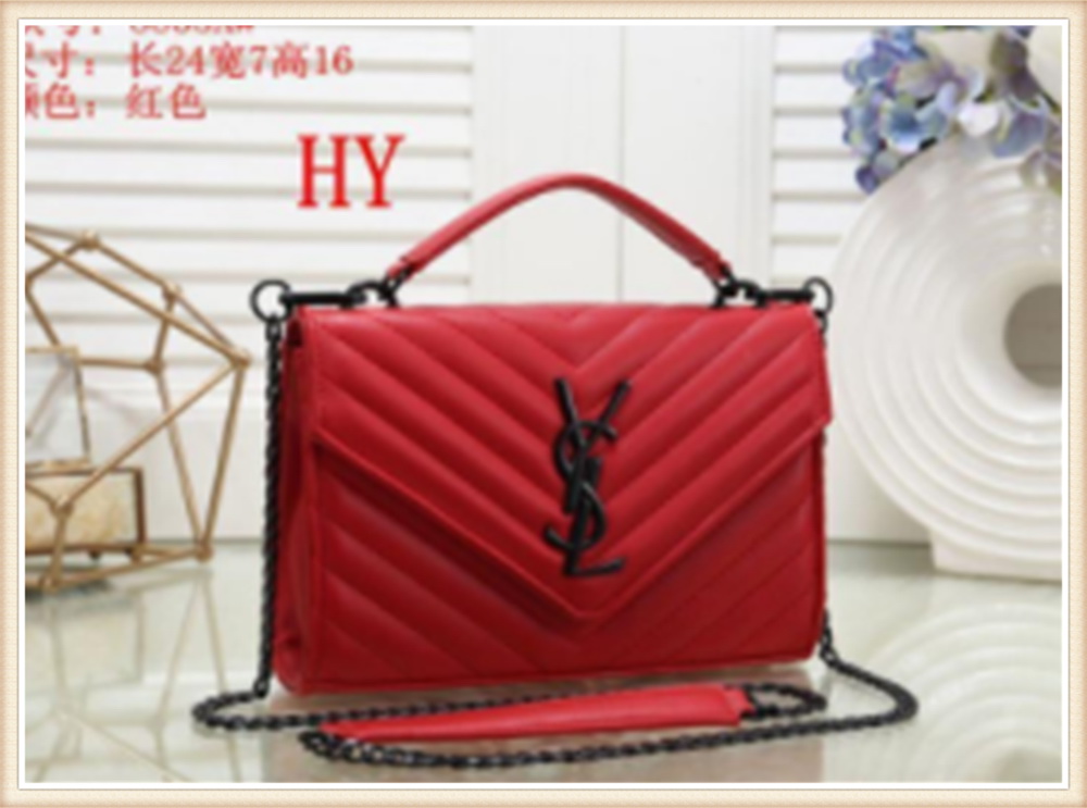 

Crossbody Shoulder HandBag Women Purse Messenger Bags Wallet Tote Clutch Bag Travel LV Louis YSL Vitton HY8855, Red;black