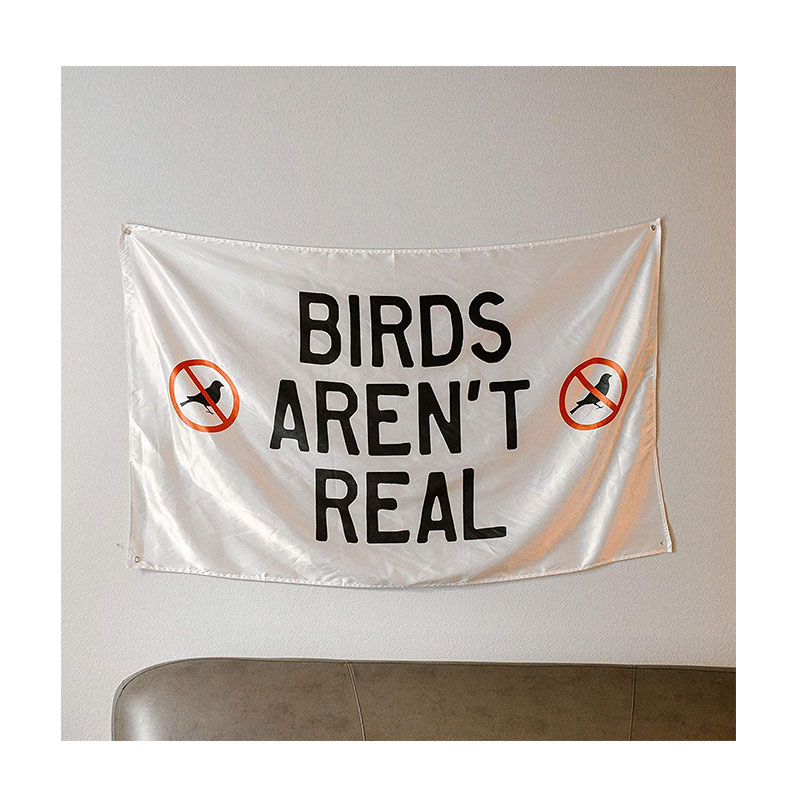 

Birds Aren't Real Flag 3x5ft 150x90cm Digital Printing 100D Polyester Indoor Outdoor Hanging with 2 Brass Grommets