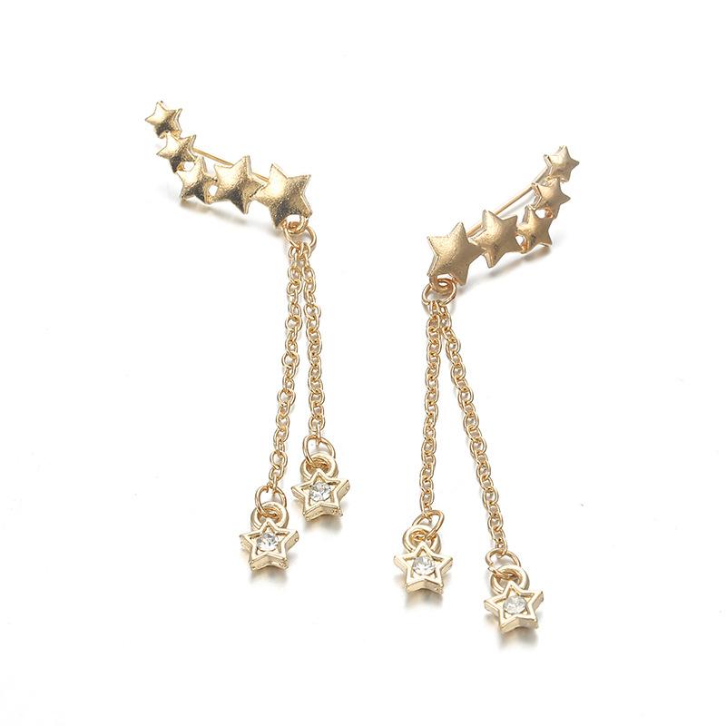 

Dangle & Chandelier Star Tassel Drop Earrings Women Trend 2021 Fashion Jewerly Gift Female Accessories AM3019