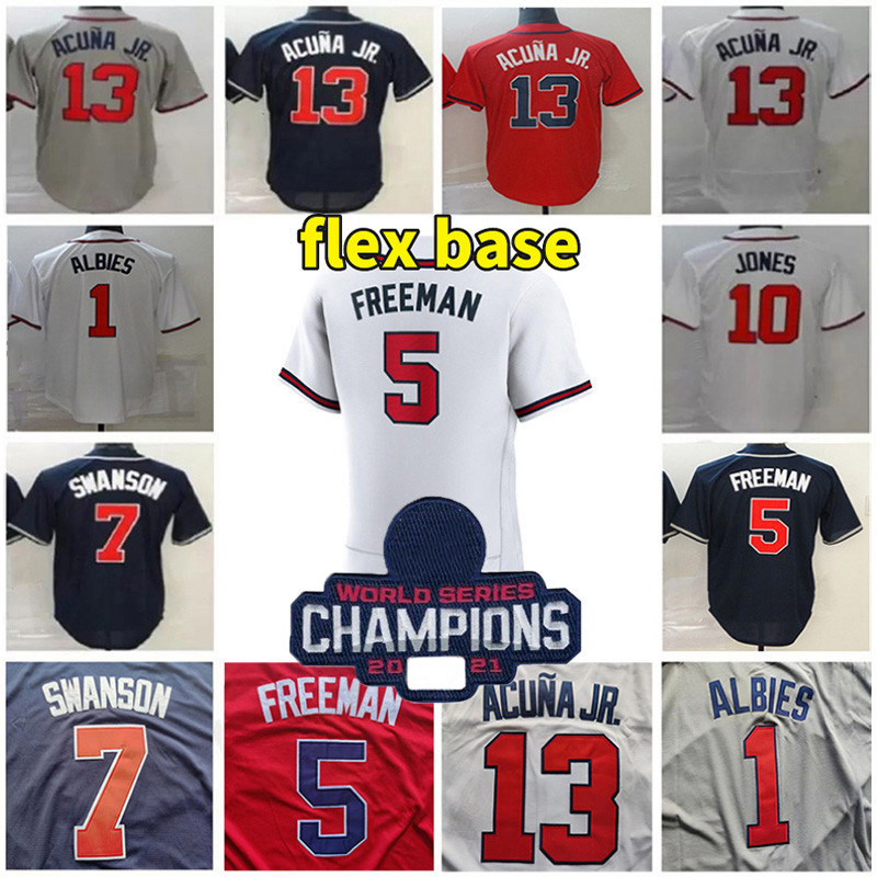 

Gold Program Champion Baseball Jersey Braves Matt Olson Jersey Ronald Acuna Jr. Austin Riley Sean Murphy Vaughn Grissom Ozzie Albies Spencer Strider Chipper Jones, Men color 1