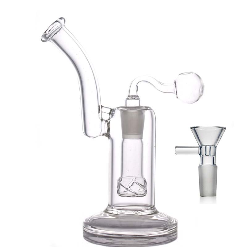 

Glass Bong Recycler Dab Rig Matrix Birdcage Perc Tobacco Water Pipe Oil Rigs Bubblers ashcatcher bong with tobacco bowl and oil burner pipe