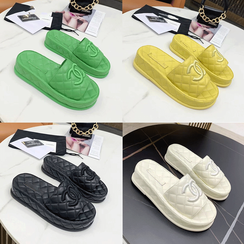 

2021 Classics women rubber designer flat sandals slippers high quality ladies fashion Non-slip luxury shoes comfortable soft shoe 36-4 A3ei#, Black