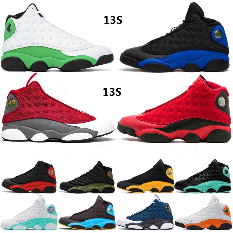 

2021 Jumpman 13 13s Hyper Royal Lucky Green Reflective Mens Basketball Shoes Playground What is Love Black Cat Trainers Sport Sneakers 36-46, 24