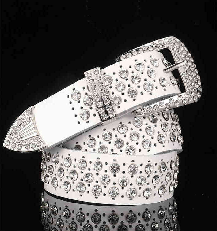 

bb simon genuine leather men bling belts with rhinton, Black;brown