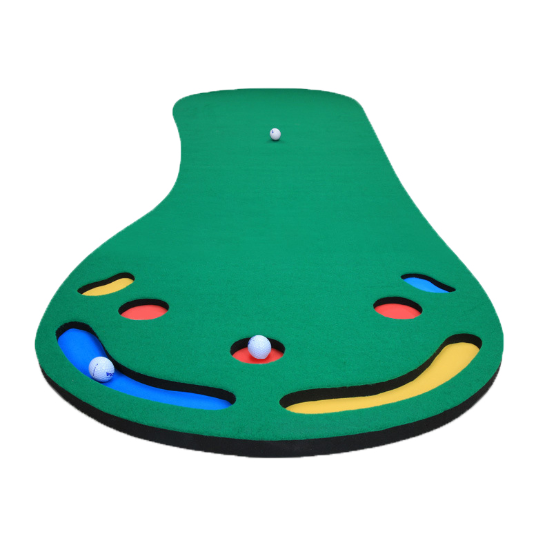 

Style Mini Golf Course Putting Swing Practicing Mat Portable Eco Friendly Artificial Turf Exercise Thickening Non-Slip Simulator Carpet