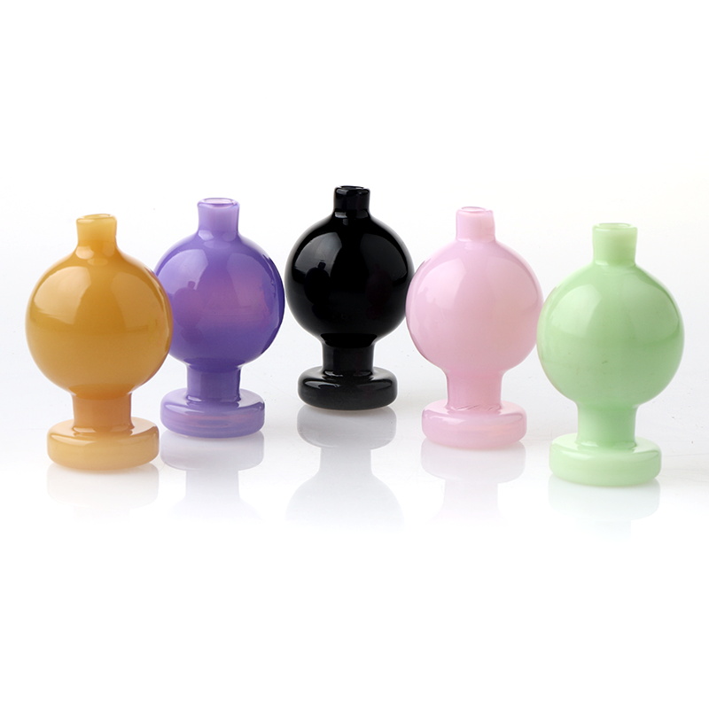 

Smoking Accessories Glass Bubble Carb Cap With 5 Kind Color Suit For Beveled Edge Flat Top Quartz Banger Nails