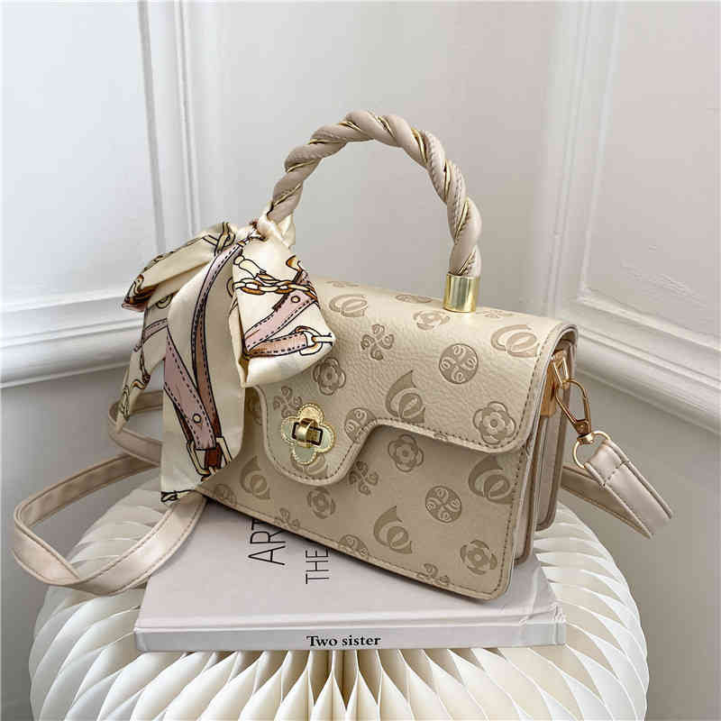 

Handbag EOD7 This year's popular women's winter net red portable solid color bow candy One Messenger 55% off factory store, Khaki9