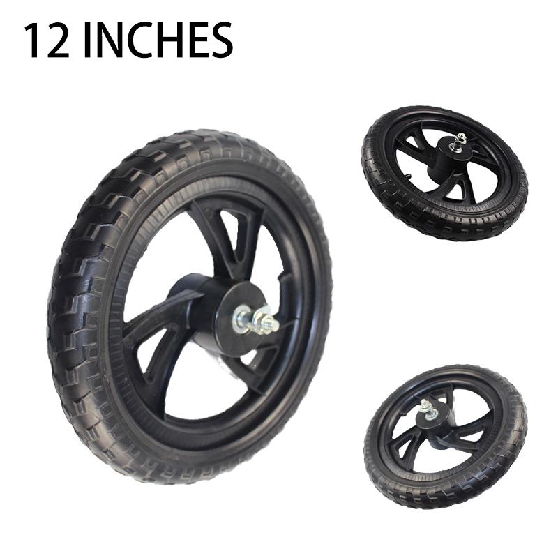 

Motorcycle Wheels & Tires 12 Inches Wheelchair Wheel 1/2x2 1/4 PU Tire Inflation Free Manual Rear