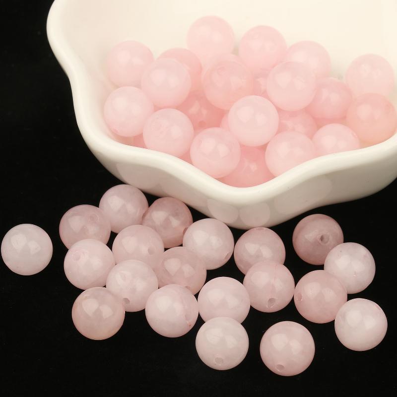 

Other 4/6/8/10mm Natural Rose Quartz Stone Beads Round Loose Spacer For Jewelry Making Supplier Diy Bracelet Necklace Women