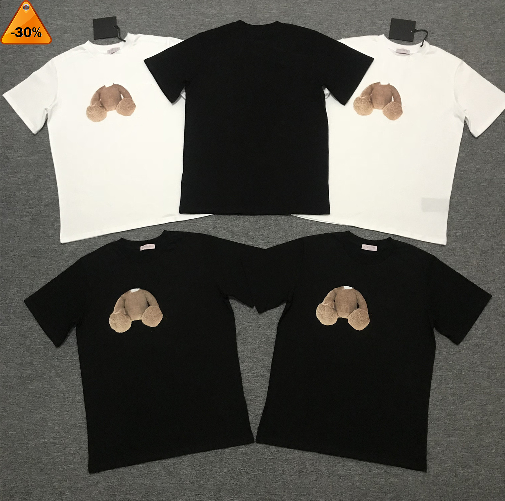

Summer fashion Mens Womens Designers Bear T Shirts For Men  Palms Tops Luxurys Letter Embroidery Tshirts Clothing Short Angels Sleeved, Customize