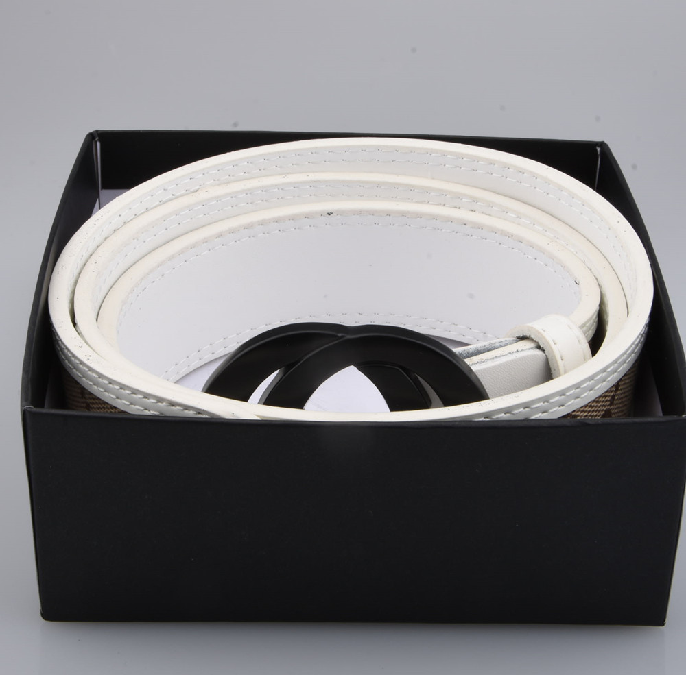 

2021 Fashion Big buckle genuine leather belt with box designer men women high quality mens belts AAA208, Black;brown