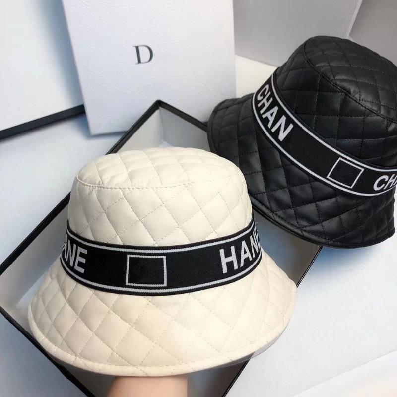 

Berets 2021 Spring Autumn Panama Hat Leather Ladies Bucket Sun Hats Travel High Quality Fisherman's, Blue;gray