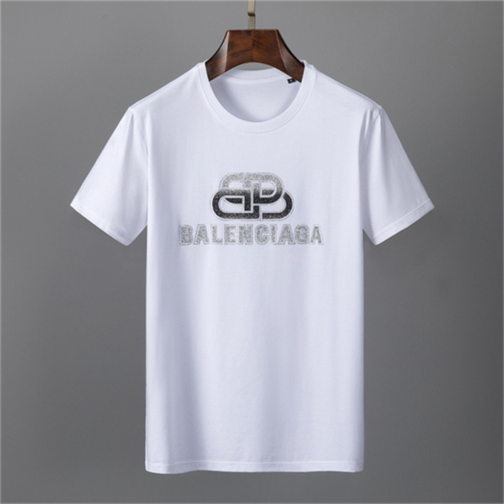 

Men's Clothing Short sleeve Tees Polos Mens T-Shirts Summer simple icon high quality cotton Casual solid color T-shirt Men Fashion TopA, White;black