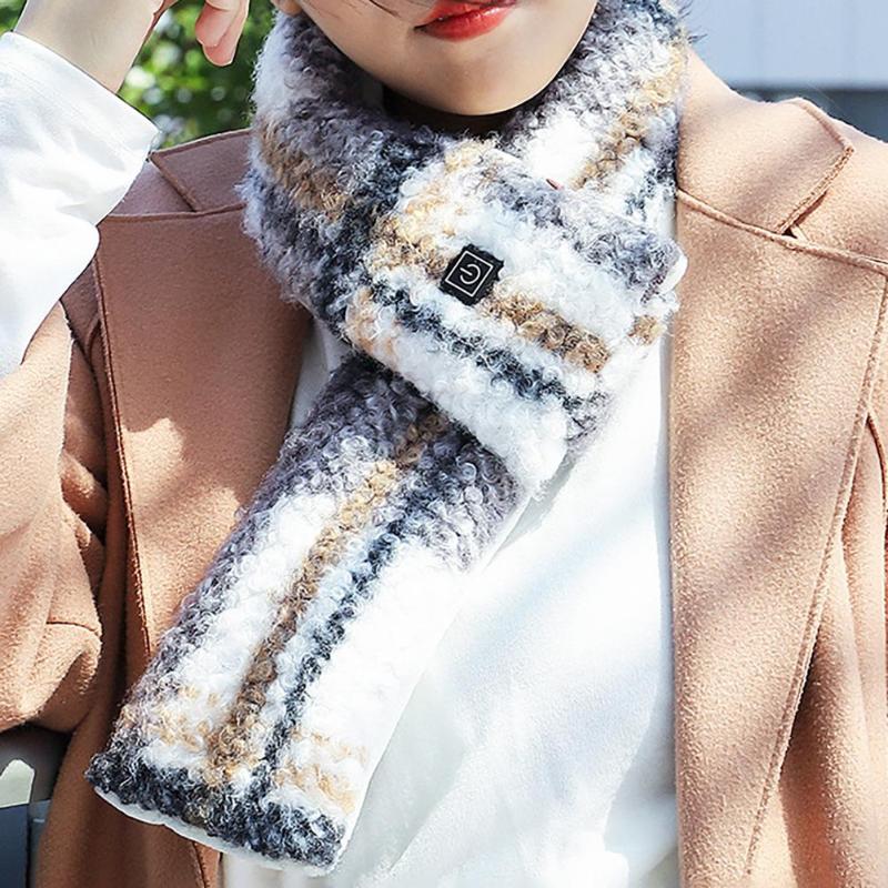 

Scarves Heated Scarf Fashion Adjustable Electric Neck Wrap Pad Ergonomic, Blue;gray