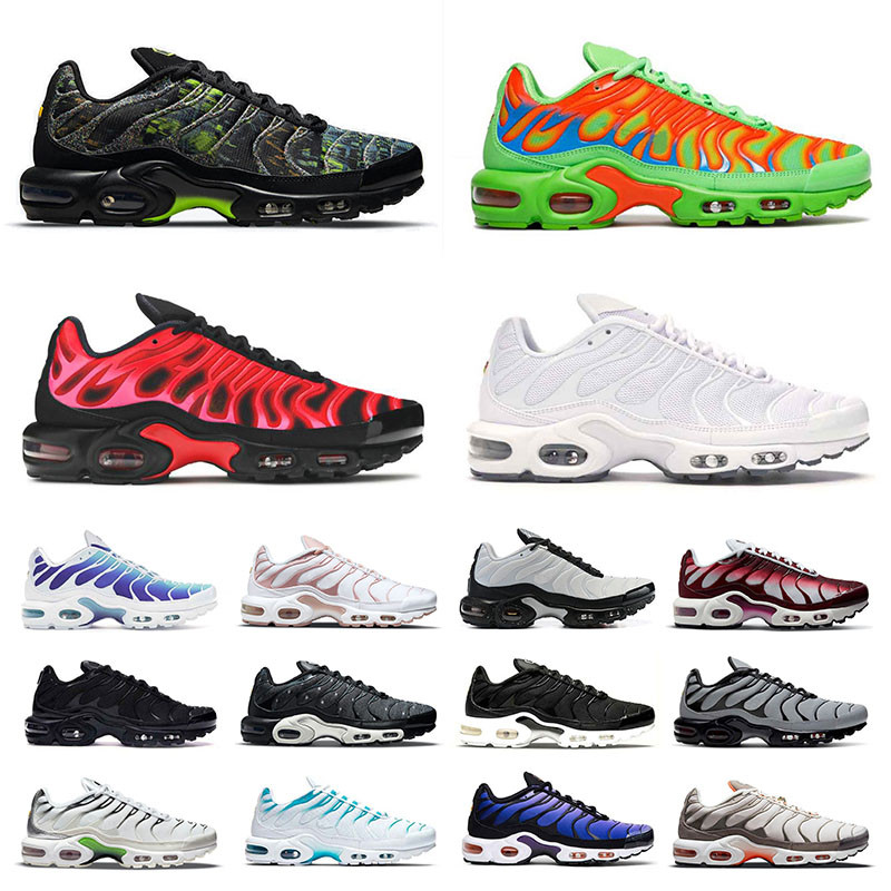 

tn plus running shoes mens black White Sustainable Neon Green Hyper Pastel blue Burgundy Oreo women sneakers trainers air max sports fashion size 36-46, 36-40