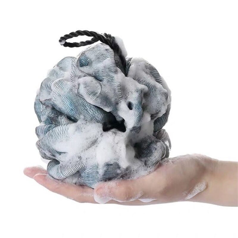 

Factory direct 50g big shower ball black lace bath ball 200 mesh super soft bathing ball Bath Brushes Sponges Scrubbers 1204 V2