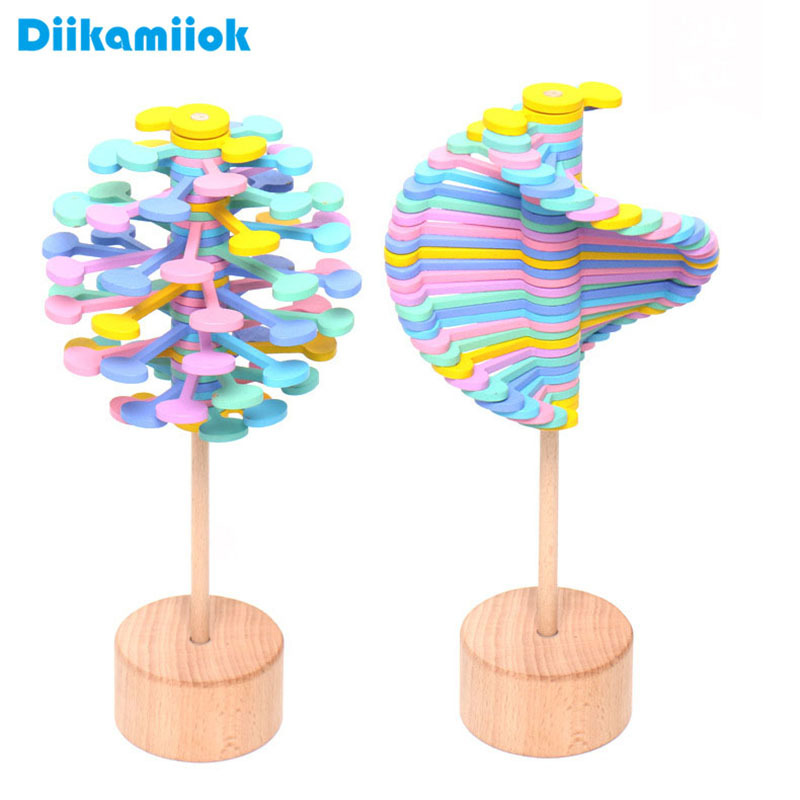 

Colorful Wood Screwing Blocks Wooden Rotary Relief Bar Creative Anxiety and Stress Reliever Toys for Children Adult Fidget Toy A0511