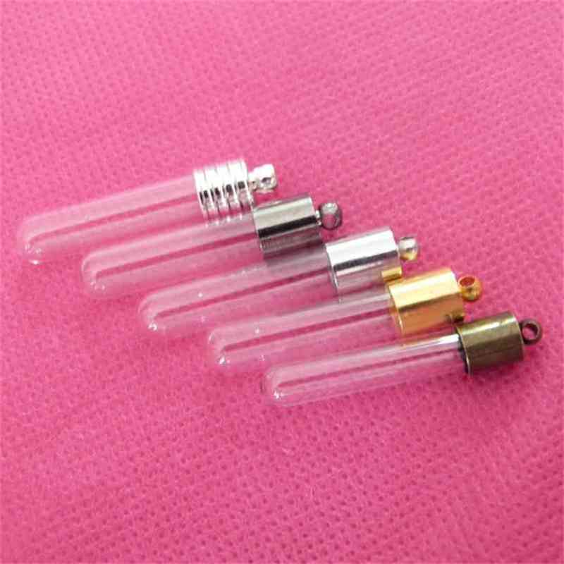 

7colors option 100pcs/lot---6X30mm rice vial glass ing bottle & rubber & meteal cap--- 210720