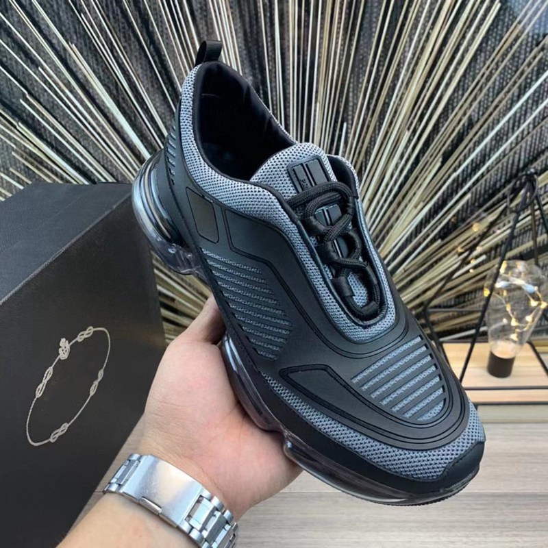 

low-top casual shoes Lates P Cloudbust Thunder lace-up technical fabric sneakers capsule series color-blocking triangle pattern high quality