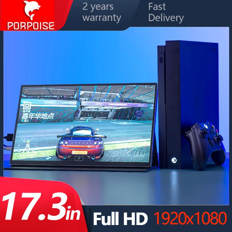 

Monitors Full HD Portable Monitor For Computer. Gaming PC PS4 XBOX Switch Sync Smart Phone