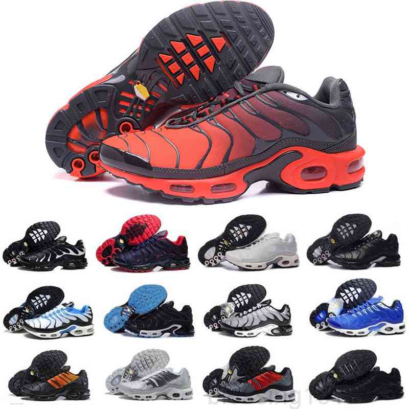 

New mens tn plus women Casual shoes trainers triple black white Hyper Blue Oreo Smoke Grey Worldwide Pink Fade men Outdoor sports TY5C, Color 09