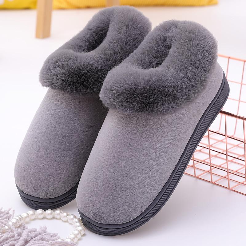 

Slippers Men's Edging Bag, Indoor Home, Autumn And Winter Warm Cotton Slippers, Shoes, Soft Comfortable, Black
