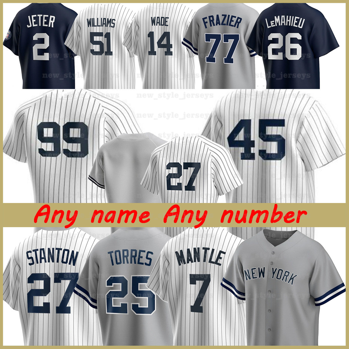 

45 GERRIT COLE Derek Jeter New 2 York 99 Aaron Judge Men wonen Baseball Jerseys Yankees Don Mattingly Williams 24 Gary Sanchez x2, Women(yang ji)
