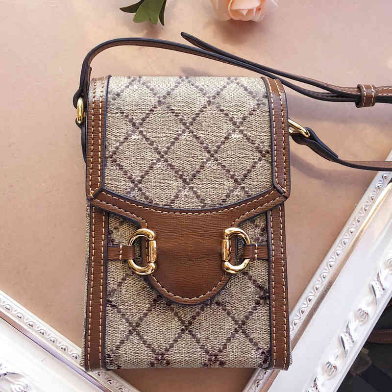 

High Quality Fashion Women S Bag Vintage Horsebit Classic Shoulder Messenger Halloween Christmas Mini Luxury PU Leather Crossbody Bags For G