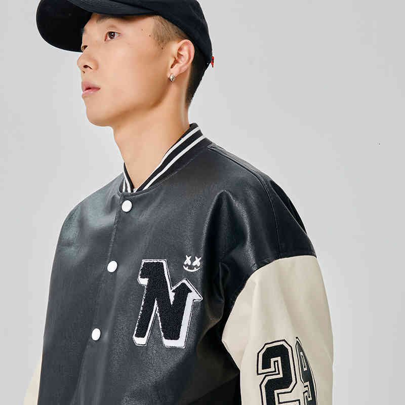 

Men's Jackets American and European hip-hop letters embroidered men's fashion coat mark smart street baseball jacket Z9RE, 1# shoe box