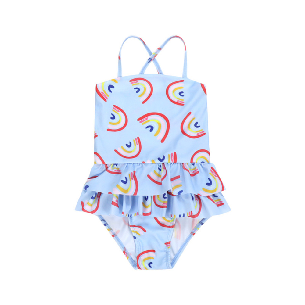 

Children's suit Baby skirt one piece girls' triangle baby swimsuit, Black
