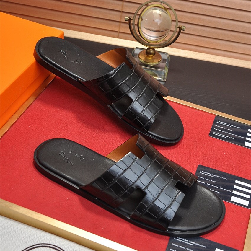 

Luxury Men Slippers Slides Slide Slipper Summer Shoes designer Home Indoor House Beach Room Claquette Homme Slipers Soft EVA 2021, Black