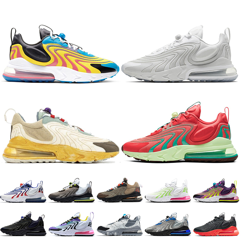 

Wholesale 270s React Eng Women Mens Sneakers Running Shoes Yellow Blue Triple White Off Travis Scotts Cactus Trails Orange Vibes Trainers Size 36-45