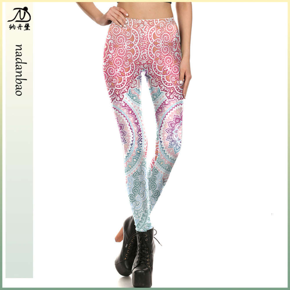 

Digital Women's Leggings Print armor elastic tight kdk1685, Black