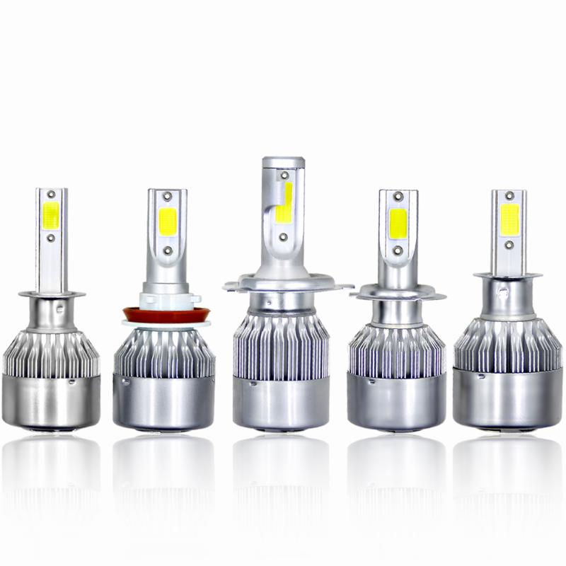 

Car Headlights 2pcs 12V Light Bulb H1 H3 H7 LED Headlight H8 H11 H4 Lamp For Auto White 6000K