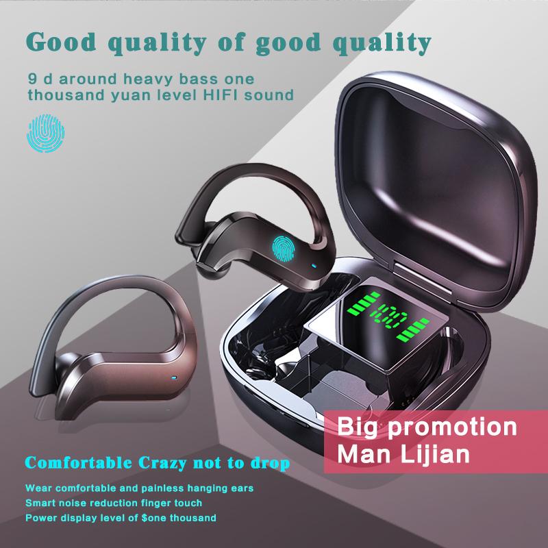 

Headphones & Earphones Bluetooth Headset Sports Sweatproof Waterproof Binaural Noise Reduction Lossless Sound Quality Long Battery Life TWS