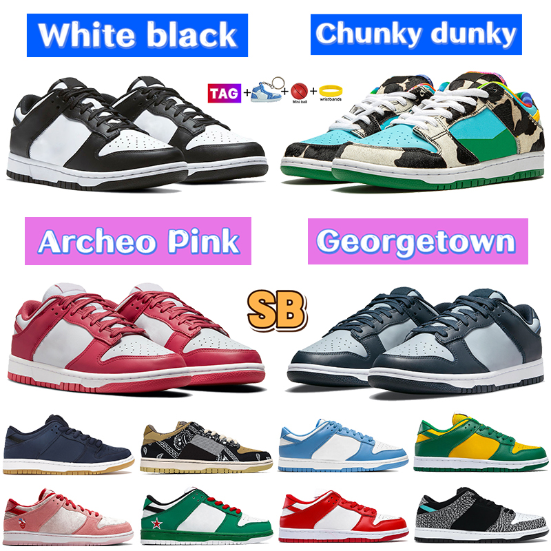

Georgetown SB Designer Casual Shoes White Black Chunky Dunnk Championship Red Archeo Pink Shadow men women sneakers Kentucky SP Syracuse Chicago Elephant Trainers, Bubble wrap packaging