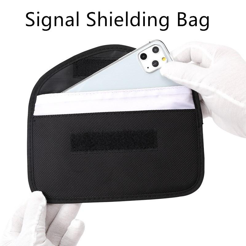 

Premium Faraday Box Car Key Case Bag Rfid Lock Double Layer Anti-magnetic Radiation Protection Cell Phone Storage Bags