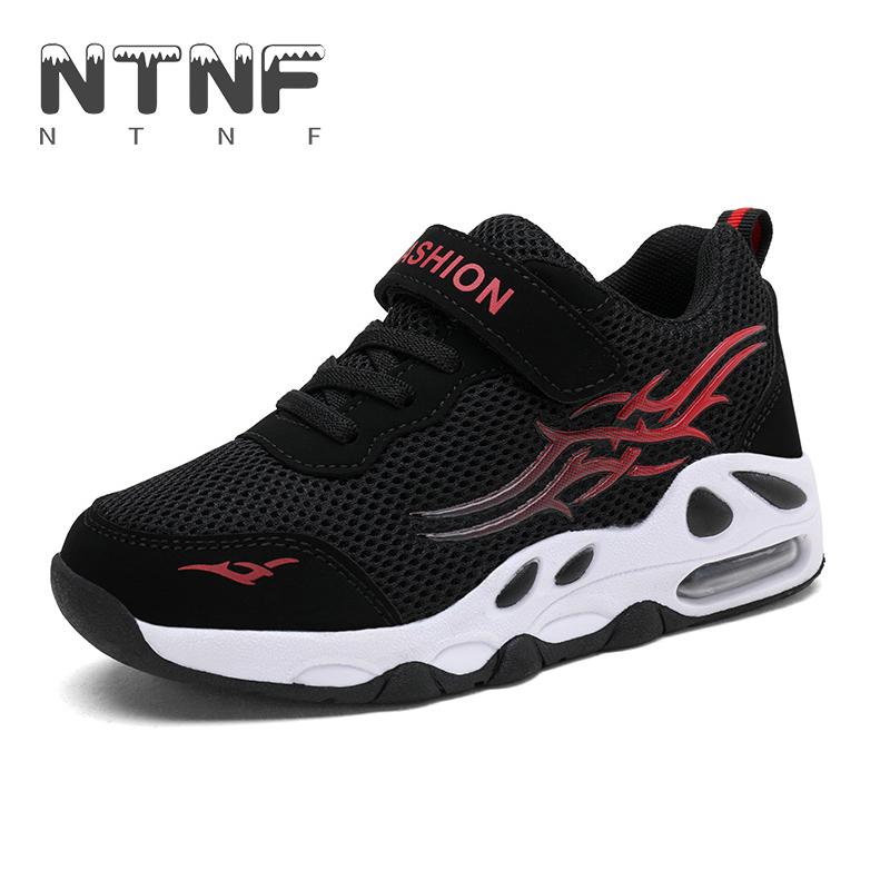 

Athletic & Outdoor Children Shoes Casual Boys Sport Boy Sneakers Breathable Walking Child Footwear Mesh Kids Basket Tenis Infantil, Black red