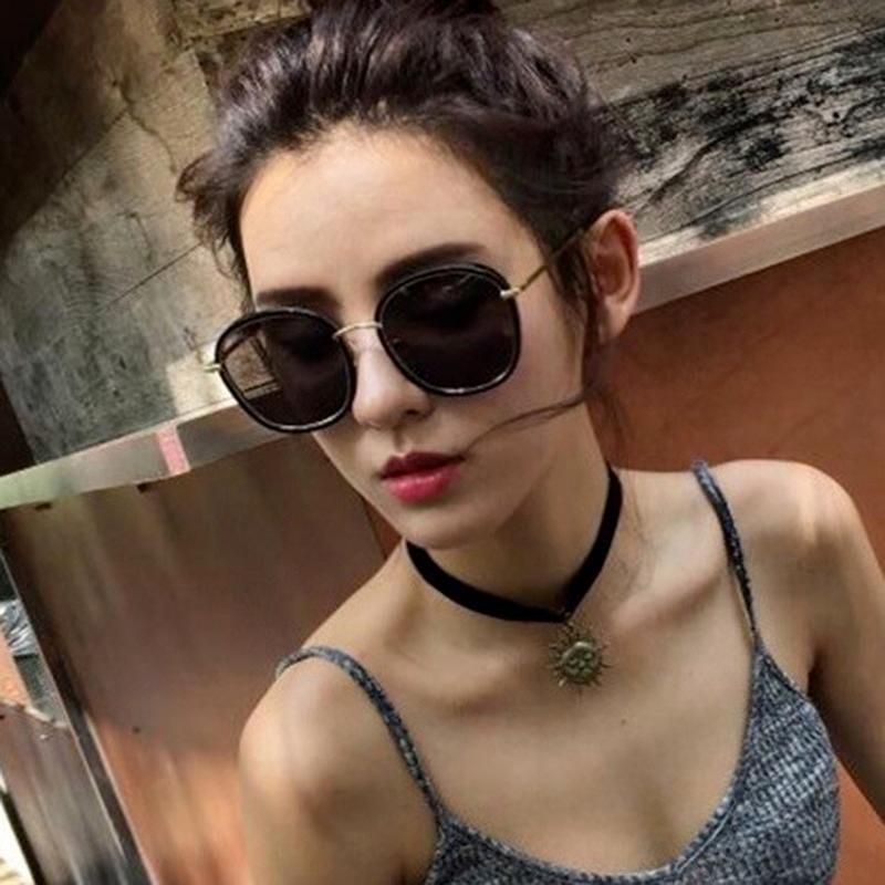 

Fashion Korean Sunglasses Colorful Round Frame Retro Women Glasses