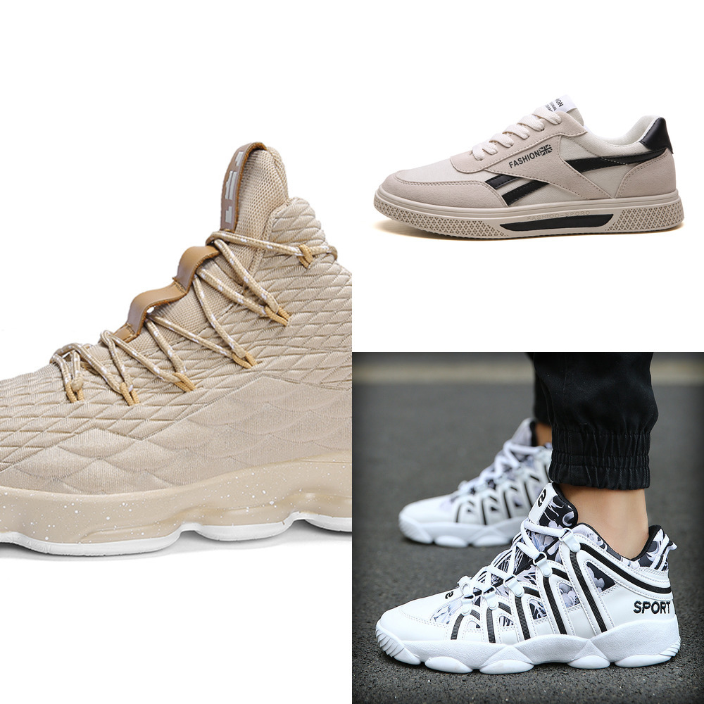 

6OZG 2021 men women running shoes platform trainers beige black grey triple white 889 outdoor sports sneakers size 39-44, Color #2