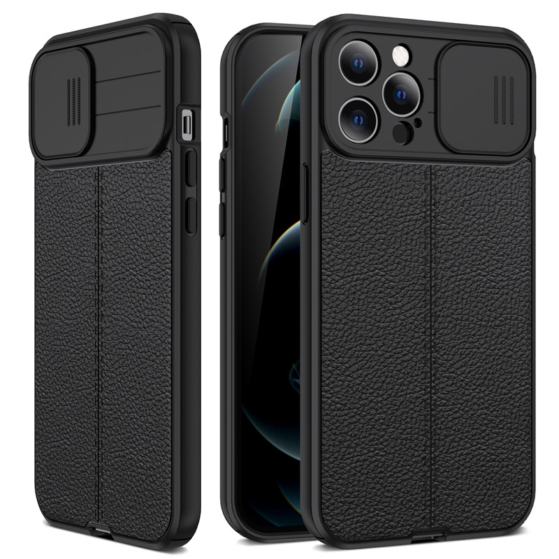 

Lychee pattern TPU Soft Phone Cases for iPhone 13 12 11 Pro MAX X XS XR XSMax SE 2 6 7 8 Plus Slide color back cover, Opp bag single buy not shipped