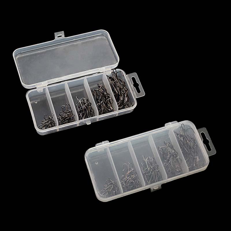 

Fishing Hooks Treble Hook Set Size # 2/4/6/8/10 High Carbon Steel Silver Black Brown For Carp Japan 50pcs / Box