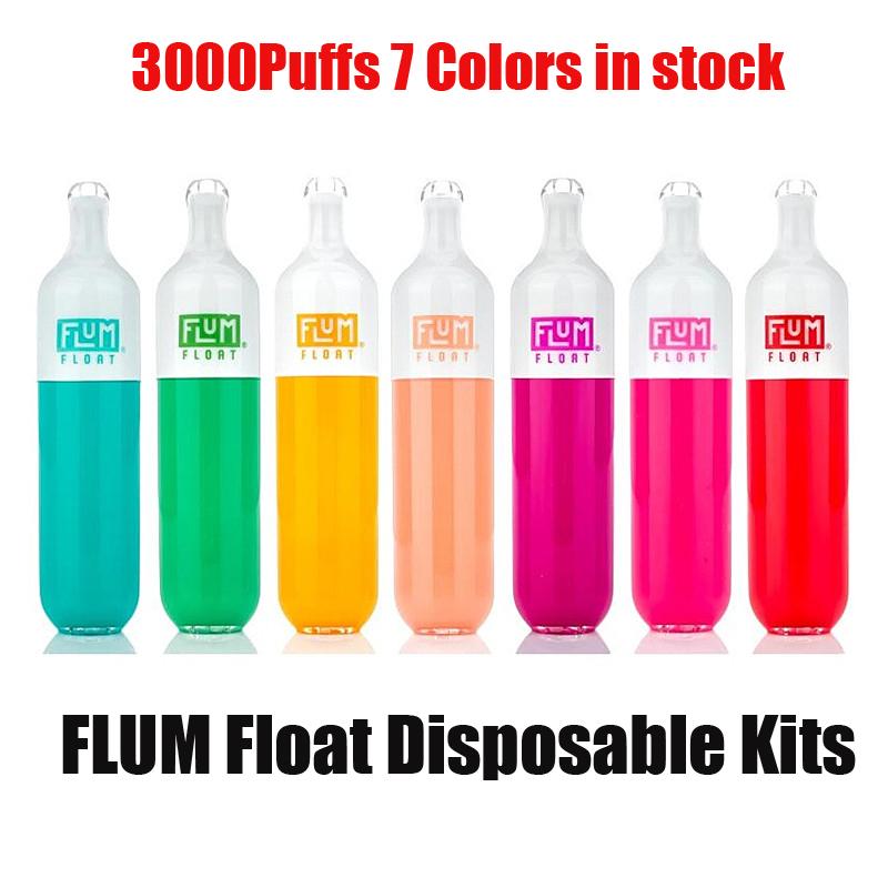 

FLUM FLOAT Disposable E Cigarette Pod Device Kit 3000 Puffs Prefilled 8ml Cartridge Vape Pen Vs puff bar plus xxl Bang