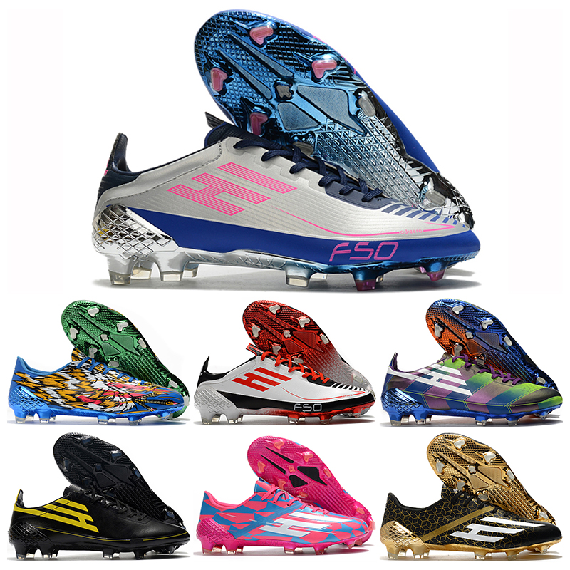 

GIFT BAG Mens High Top Football Boots F50 Ghosted Memory Lane FG Firm Ground Cleats X Men Outdoor Messi Adizero HT Soccer Shoes Botas De Futbol, Color 1