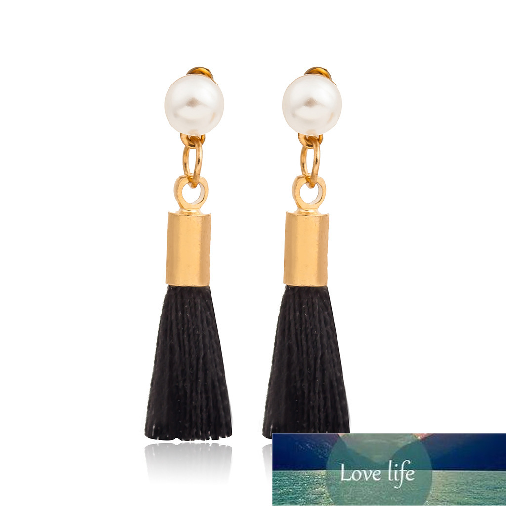 

Fashion Pearl Tassel Earrings Vintage Wheat Ears Earrings For Women Earing Jewelry Earings White Black Gray Tassel Earring Gift Factory price expert design Quality