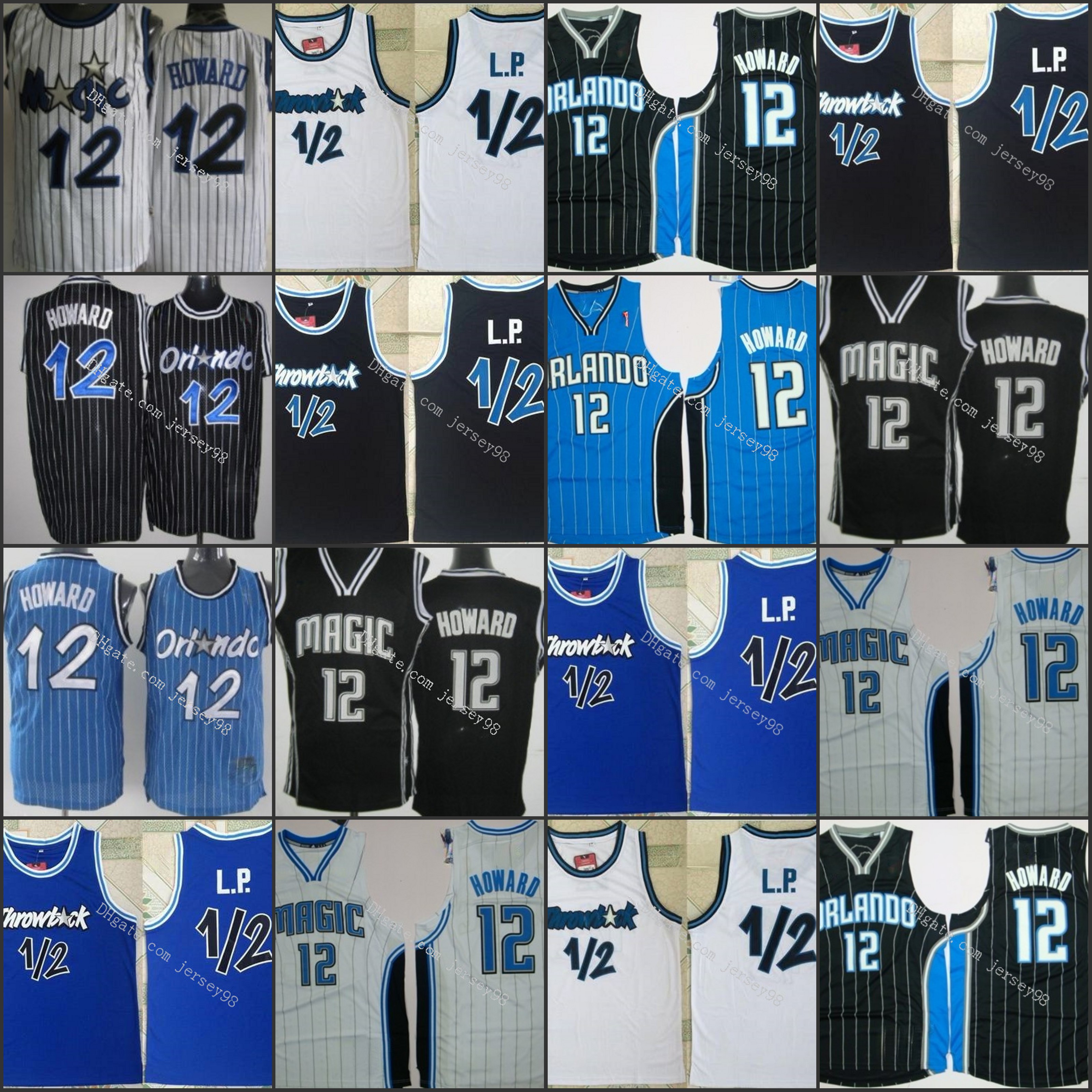 

OrlandoMagicmen #12DwightHoward retro BasketballJersey