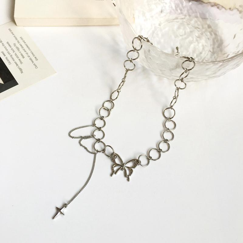 

Pendant Necklaces Han Edition Of Fashionable Individual Character Creative Design Butterfly Shape Necklace