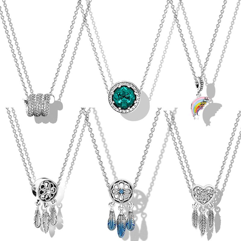 

Other 100% Real 925 Sterling Silver Blue Dream Catcher Variety Fit Original 3mm Bracelet For Women Birthday Fashion Jewelry Gift