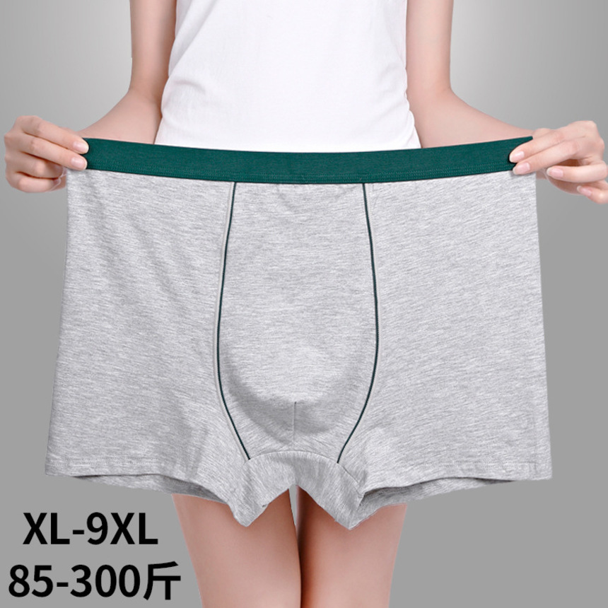 

summer cotton men's underwear loose and breathable fat guy plus size medium high waist thin boxer red, White;black